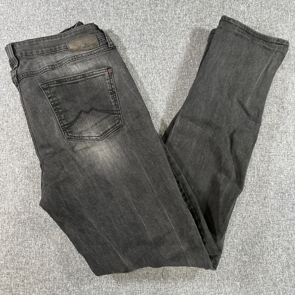 Mustang Jasmin‎ Slim Womens Black Jeans 30x30 Slim Fit Medium Rise Denim
